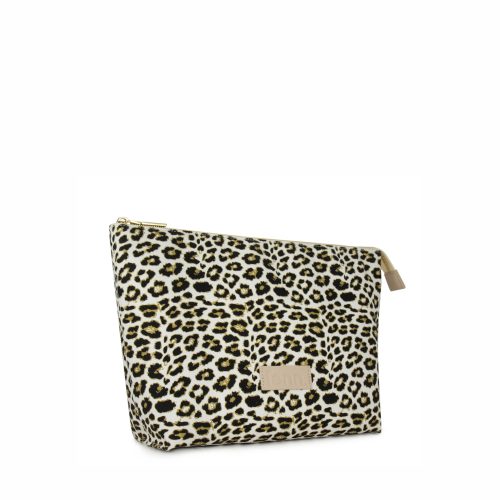 Small Pouch – Leopard Print – Gold Zip - Image 3