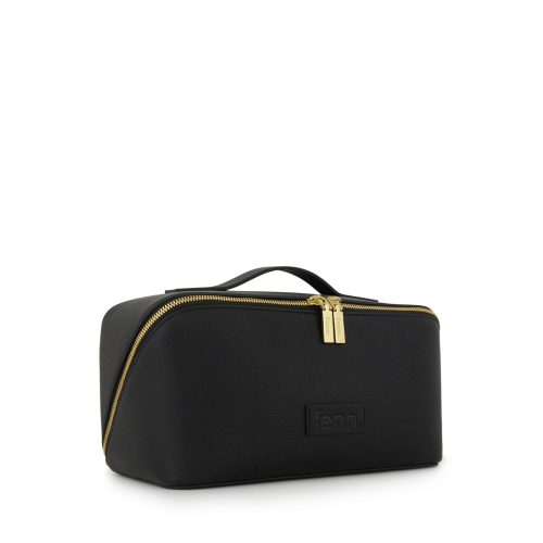 Alternative view of Large Cube – Black Faux Leather – Gold Zip