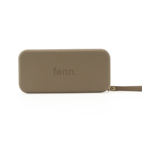 Wallet - Stone - Gold Zip - Stone Strap