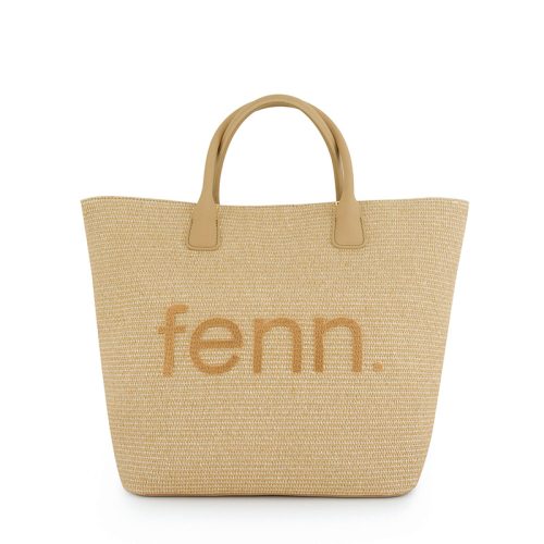 Weave Tote Bag - Wood Coffee - Light Tan Detachable Straps