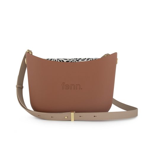 Messenger Bag-Tan-Pattern Inner-	Gold Zip-	Light Stone Flat Handles