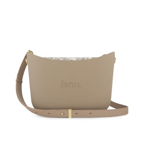 Messenger Bag-Stone-Pattern Inner-Gold Zip-Adjustable Faux Leather Strap