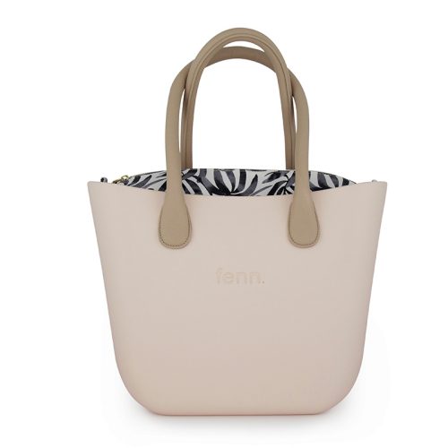 Original Collection - Nude - Pattern Inner - Gold Zip - Light Stone Round Handle