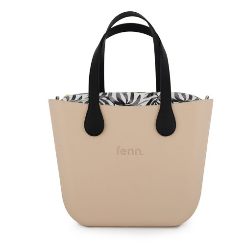 Original Collection - Sand - Pattern Inner - Gold Zip - Black Flat Handle