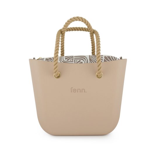 Original Collection - Sand - Pattern Inner - Gold Zip - Beige Rope