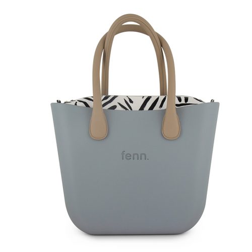 Original Collection - Blue Haze - Pattern Inner - Silver Zip - Light Stone Round Handle