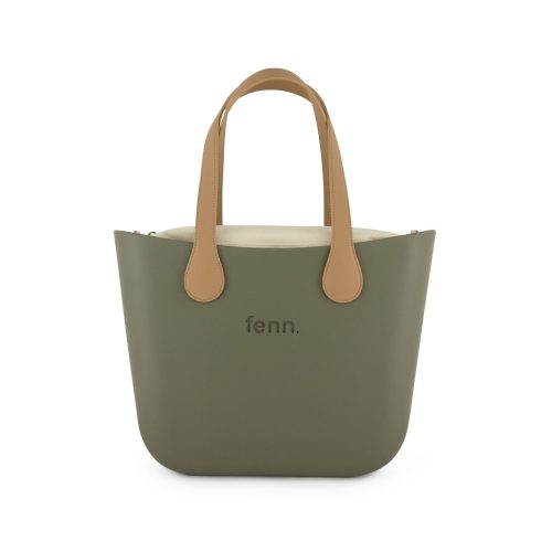 Original Collection - Watercress - Beige Inner - Gold Zip - Light Tan Flat Handle
