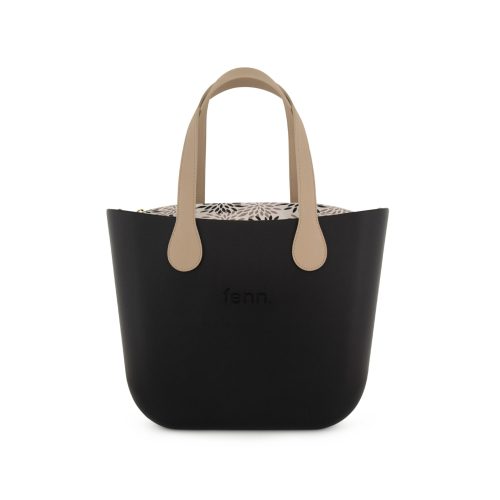 Original Collection - Black - Pattern Inner - Gold Zip - Light Stone Flat Handle