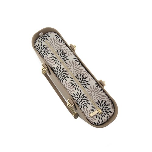 Original Collection - Stone - Pattern Inner - Gold Zip - Light Stone/Gold Chain - Image 3