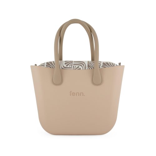 Original Collection - Sand - Pattern Inner - Gold Zip - Light Stone Round Handle