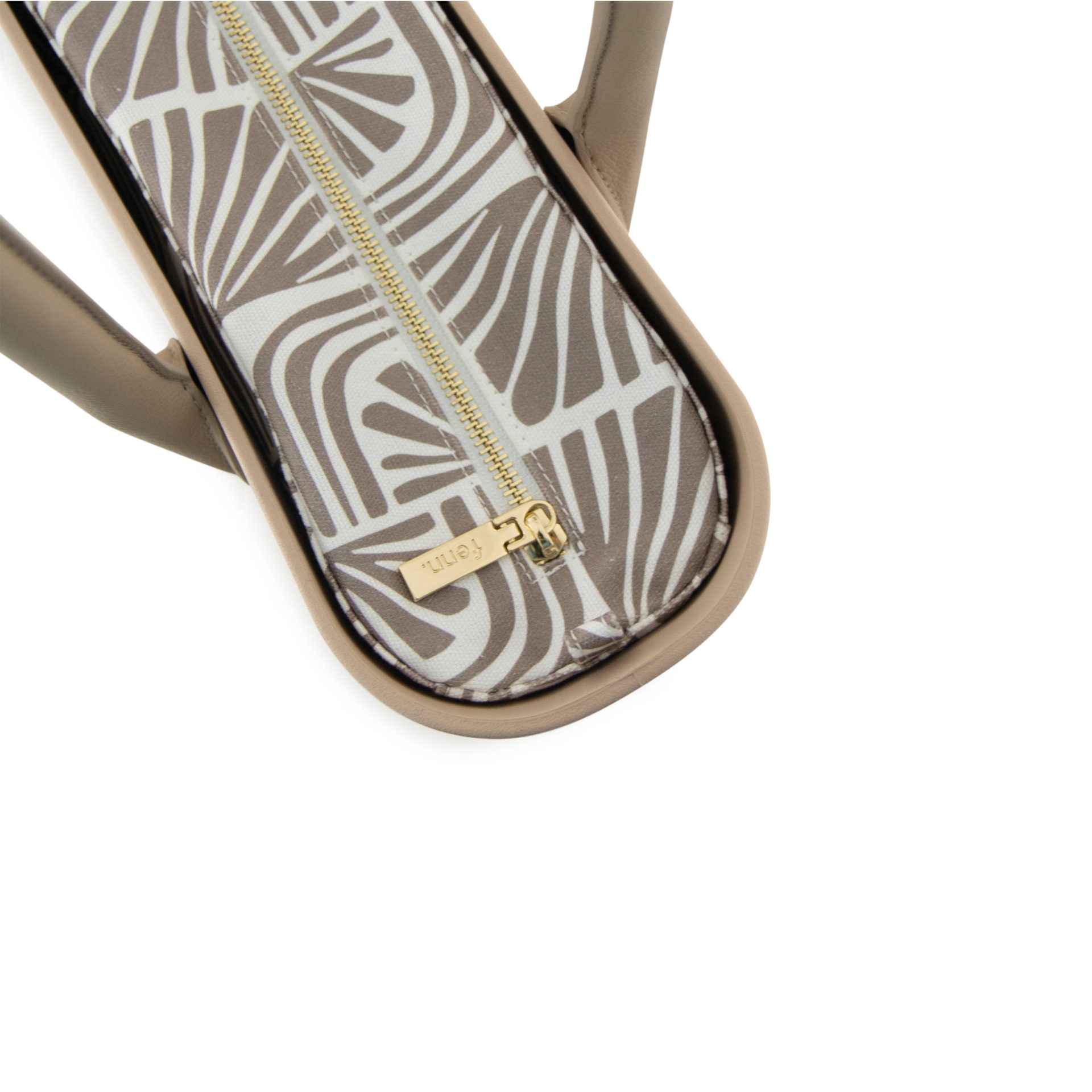 Original Collection - Sand - Pattern Inner - Gold Zip - Light Stone Round Handle - Image 3