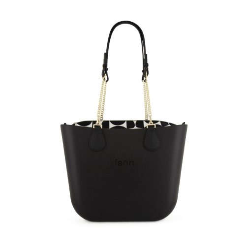 Original Collection-Black-Pattern Inner-Gold Zip-Black/Gold Chain - Image 3