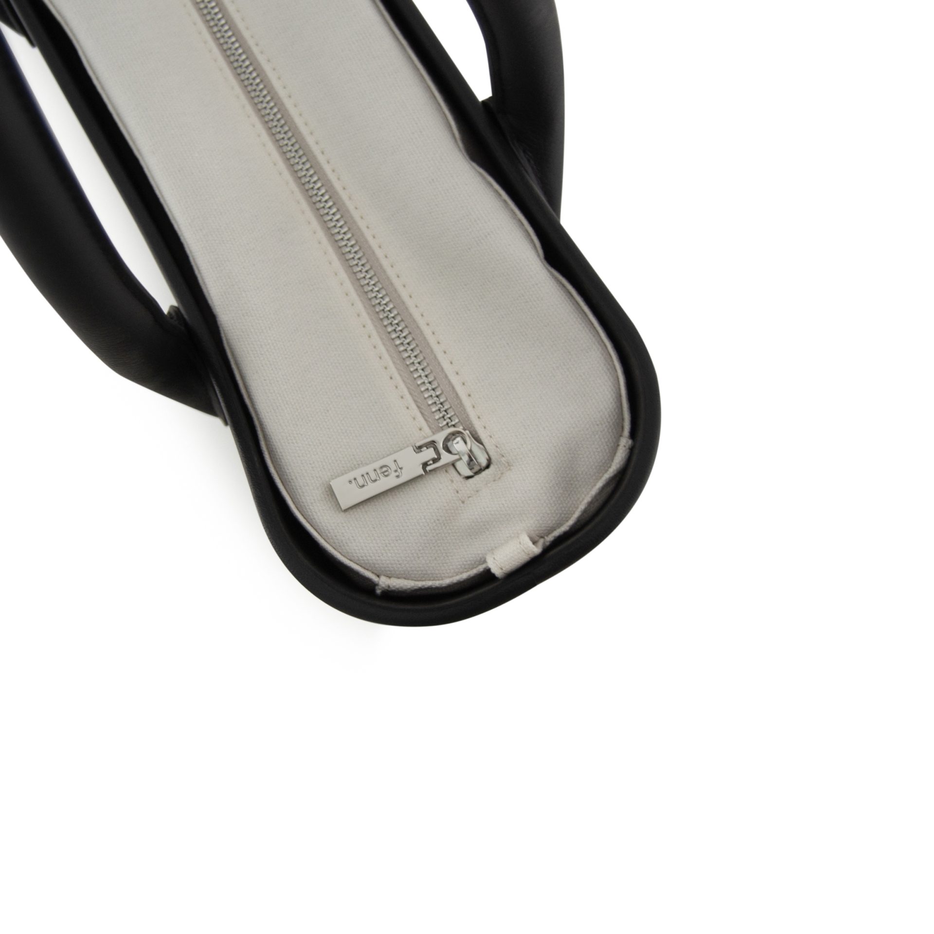 Original Collection -Black-Bone-Silver Zip-Black Round Handles - Image 3