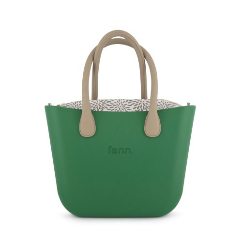 Original Collection -Rainleaf Green-Pattern Inner-Gold Zip-Light Stone Round Hndle