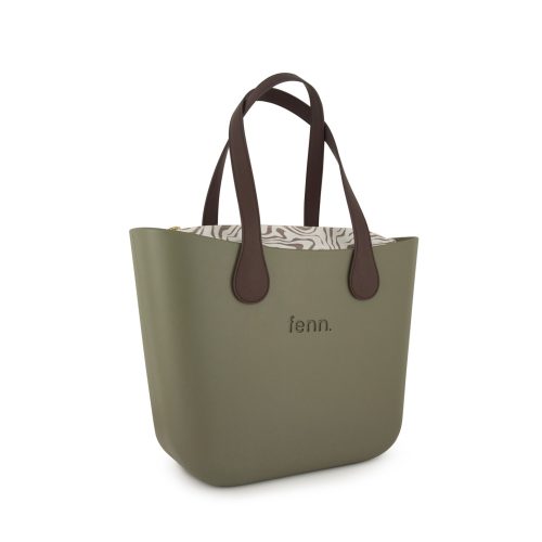 Alternative view of Original Collection-Watercress-Pattern Inner-Gold Zip-Choc Flat Handles