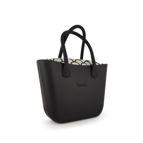 Alternative view of Original Collection- Black-Pattern Inner-Silver Zip-Black Round Handles
