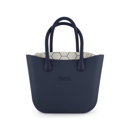 Original Collection -Navy-Pattern Inner-Gold Zip-Navy Round Handles