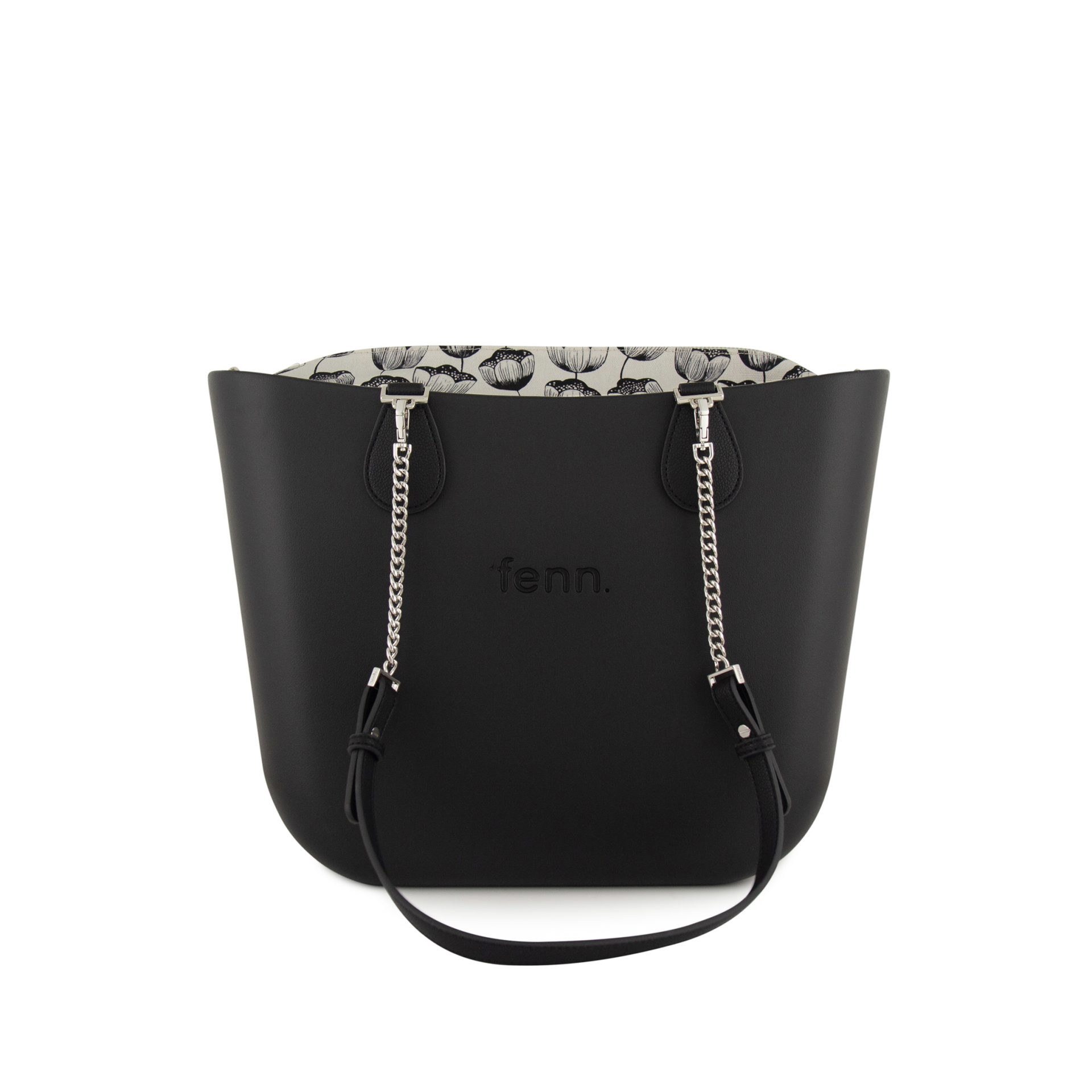 Original Collection – Black-Pattern Inner-Silver Zip-BLACK/SILVER CHAIN