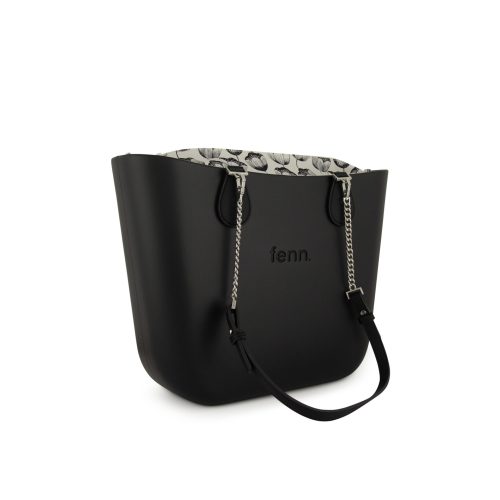 Original Collection – Black-Pattern Inner-Silver Zip-BLACK/SILVER CHAIN - Image 2