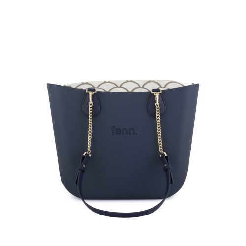 Original Collection - Navy- Pattern Inner - Gold Zip - NAVY/GOLD CHAIN