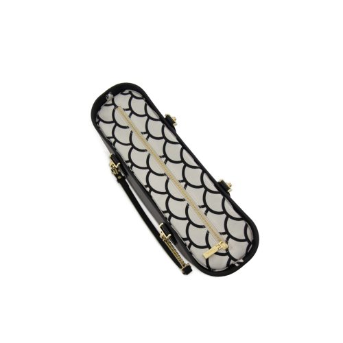 Original Collection-Black-Pattern Inner-Gold Zip-Black/Gold Chain - Image 5
