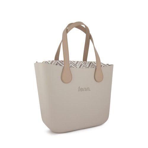 Alternative view of Original Collection-Mushroom-Pattern Inner-Gold Zip-Light Stone Flat Handle