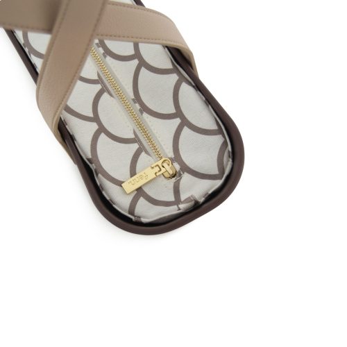 Original Collection -Chocolate-Pattern Inner-Gold Zip-Chocolate Flat Handle - Image 3