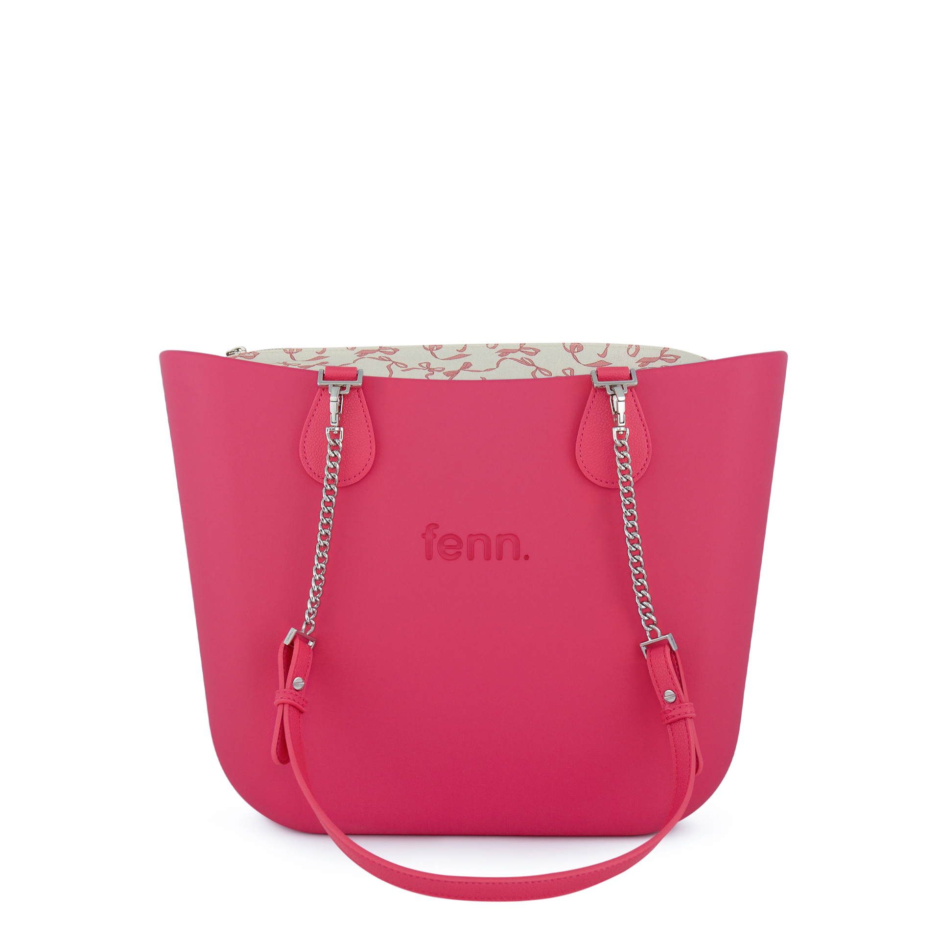Original Collection -Pink -Pattern Inner-Silver Zip-Pink /Gold Chain - Image 6