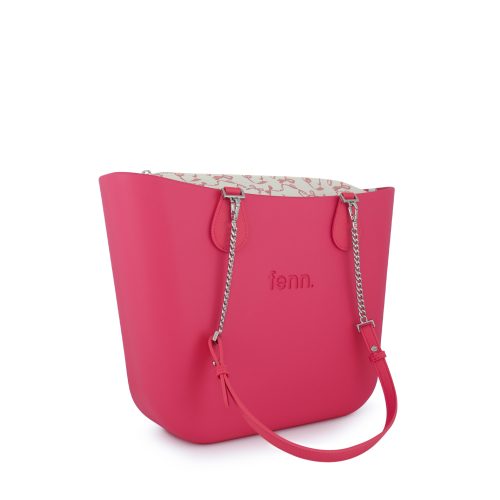 Original Collection -Pink -Pattern Inner-Silver Zip-Pink /Gold Chain - Image 5