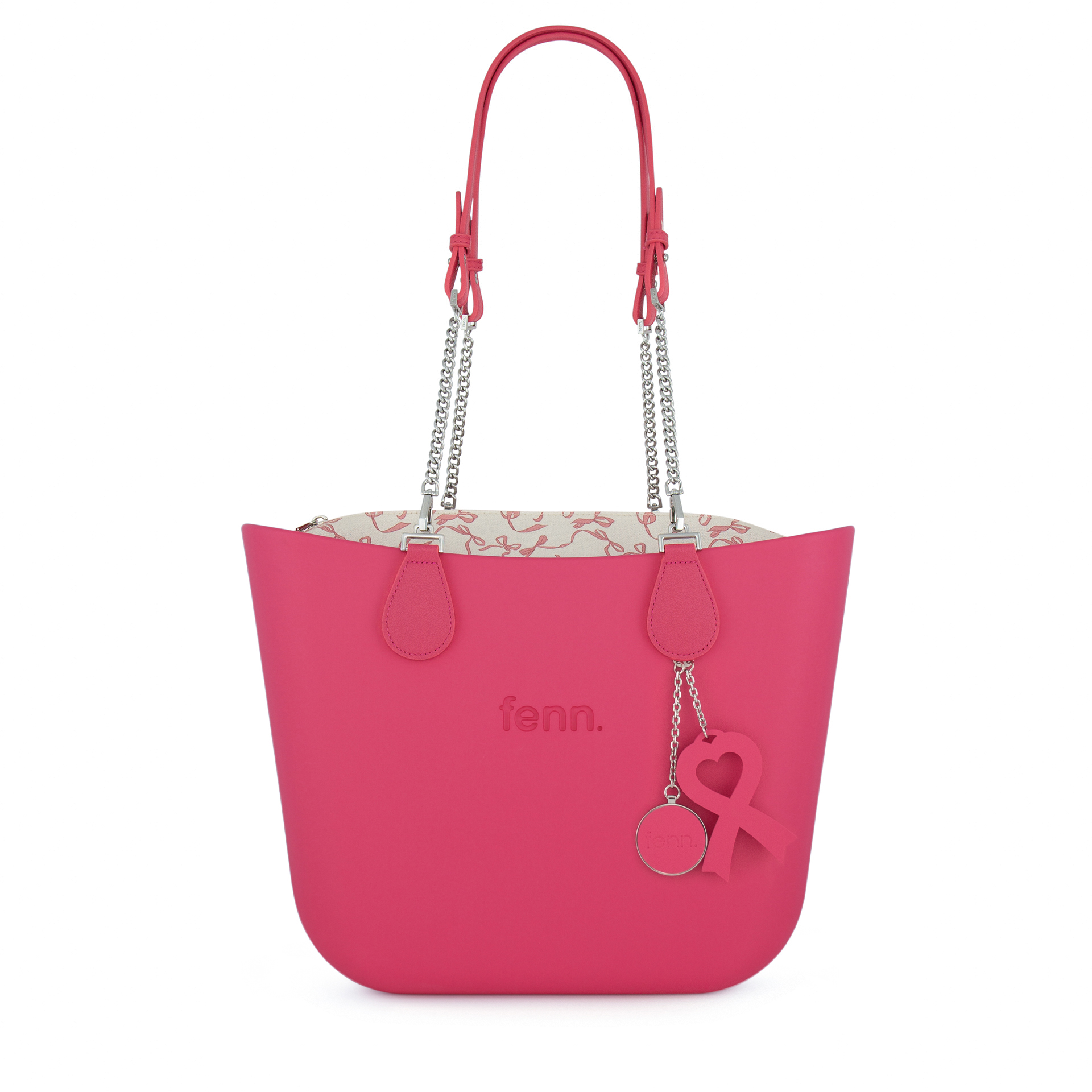 Original Collection -Pink -Pattern Inner-Silver Zip-Pink /Gold Chain