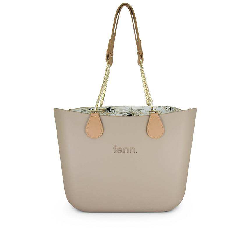 Original Collection - Stone - Pattern Inner - Gold Zip - Light Tan
