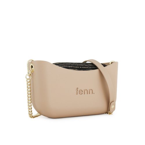 Alternative view of Classic Collection - Sand - Pattern Inner - Gold Zip - Sand/Gold Chain
