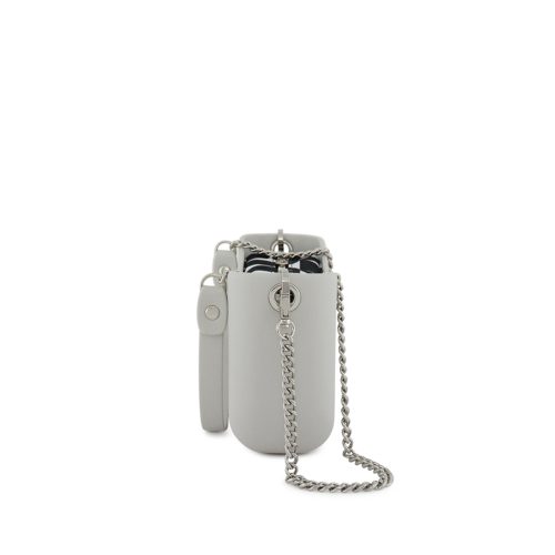 Classic Collection -Ice Grey-Pattern Inner-Silver Zip-Chain Strap - Image 3