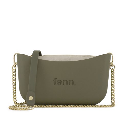 Classic Collection - Watercress-Bone Inner-Gold Zip-Watercress/Gold Chain