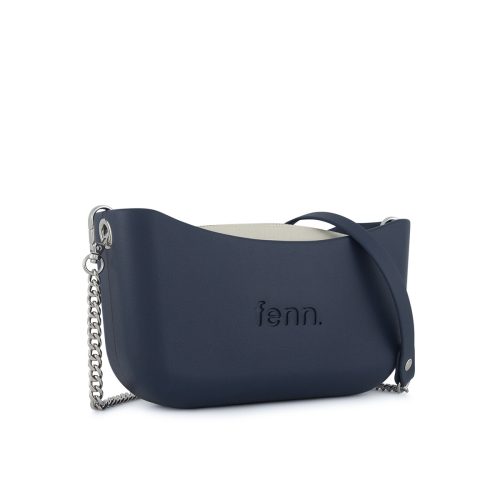 Alternative view of Classic Collection-Navy-Bone Inner-Silver Zip-Navy/Silver Chain