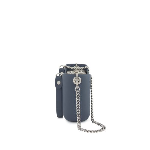 Classic Collection -Denim-Pattern Inner-Silver Zip-Denim/Silver Chain Handle - Image 3