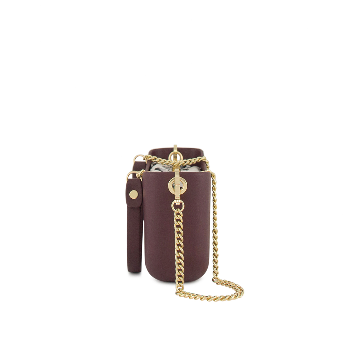 Classic Collection -Purple-Pattern Inner-Gold Zip-Purple/Gold Chain - Image 3