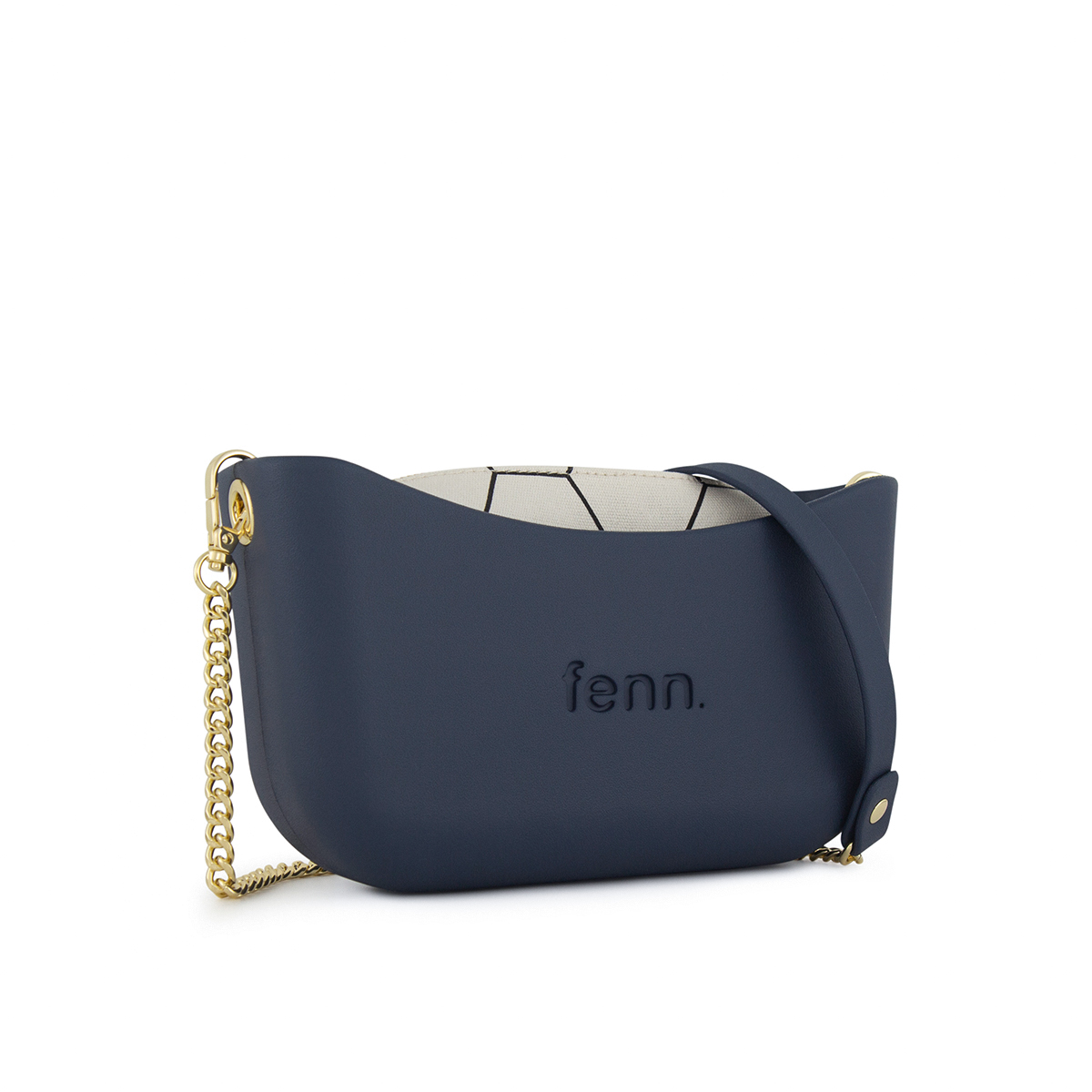 Classic Collection -Navy-Pattern Inner-Gold Zip-Navy/Gold Chain - Image 2