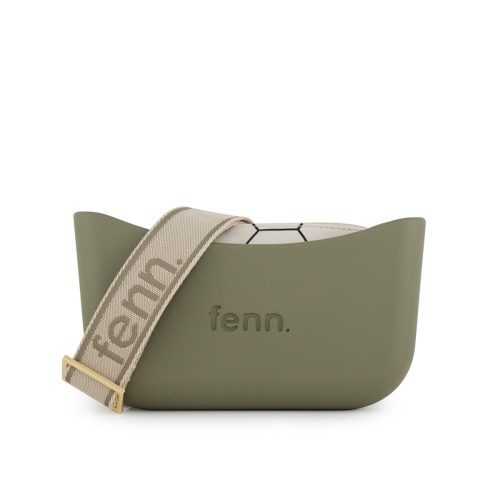 Classic Collection – Watercress– Pattern Inner– Gold Zip – Adjustable Canvas Strap