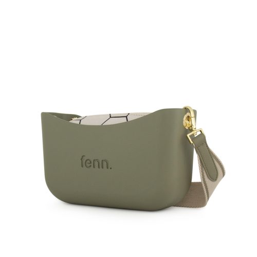 Classic Collection – Watercress– Pattern Inner– Gold Zip – Adjustable Canvas Strap - Image 4