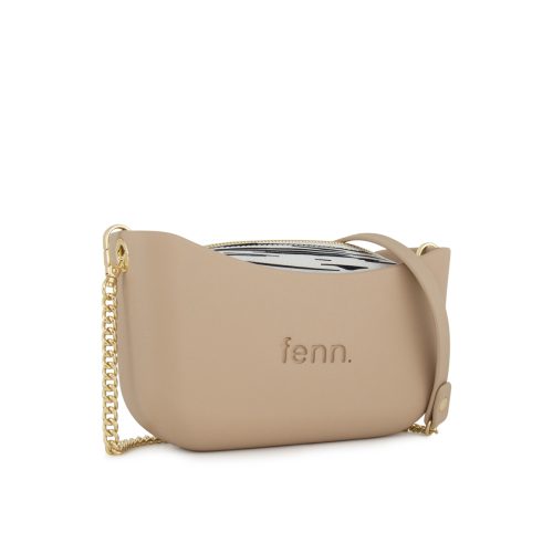 Alternative view of Classic Collection – Sand-Pattern Inner-Gold Zip-Chain Strap