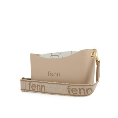 Alternative view of Classic Collection – Sand– Pattern Inner –Gold Zip – Adjustable Canvas Strap