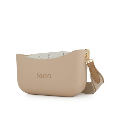 Classic Collection – Sand– Pattern Inner –Gold Zip – Adjustable Canvas Strap - Image 3