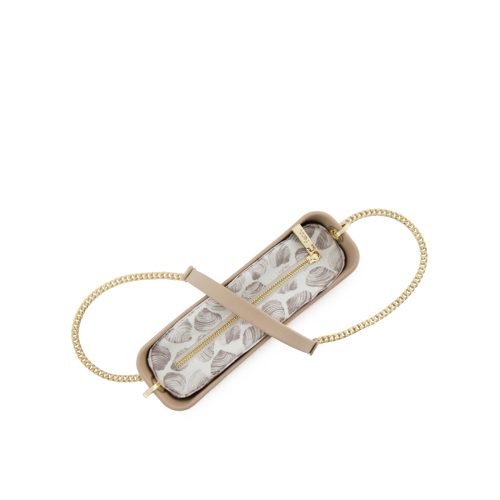 Classic Collection –Sand-Pattern Inner -Gold Zip- Chain Strap - Image 4