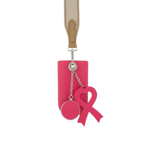 Alternative view of Classic Collection – Pink– Pattern Inner– SilverZip – Adjustable Canvas Strap