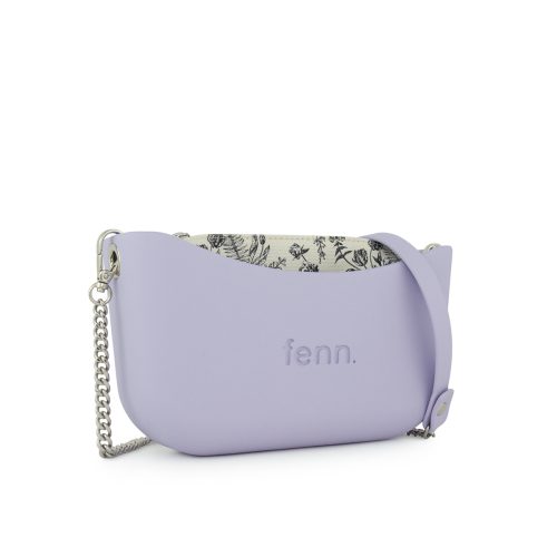 Classic Collection –Lilac-Pattern Inner -Silver Zip-Chain Strap - Image 4