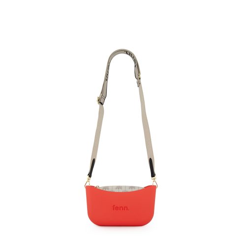 Alternative view of Classic Collection – Orange– Pattern Inner– Gold Zip – Adjustable Canvas Strap