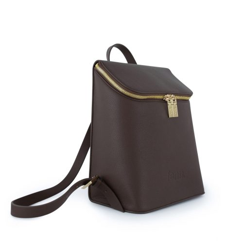 Alternative view of Backpack – Chocolate – Gold Zip