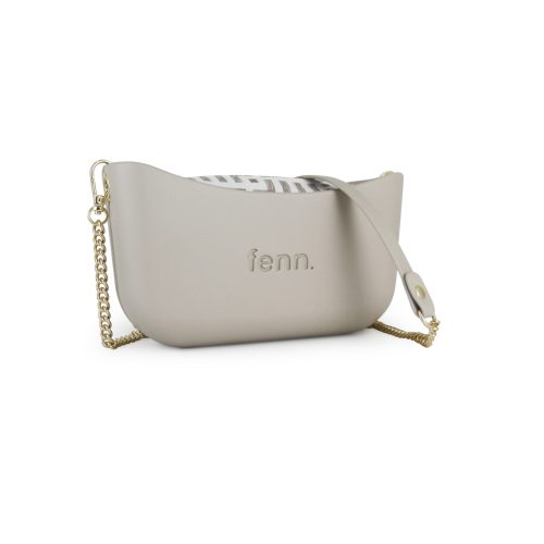 Classic Collection - Mushroom Grey - Pattern Inner - Gold Zip - Mushroom/ Gold Chain - Image 2