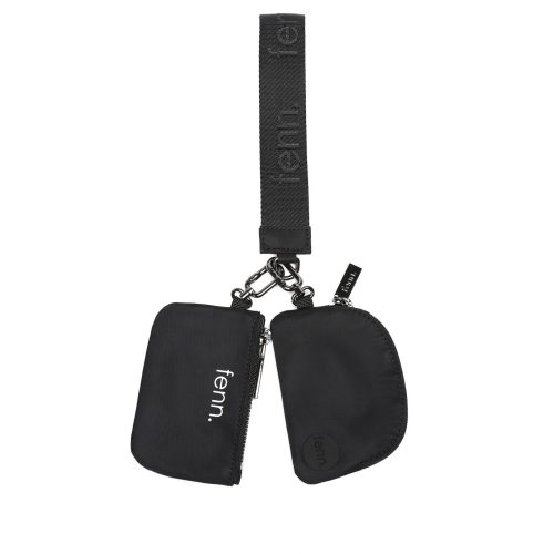Dual Pouch - Black - Gun Metal Trim